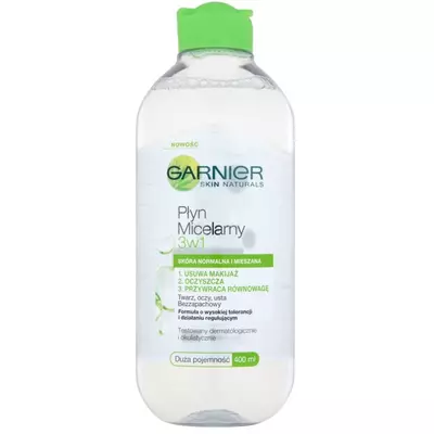 Garnier Skin Naturals Płyn Micelarny 3w1 Skóra Mieszana 400ml 