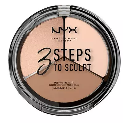 NYX 3 Steps to Sculpt Paleta do Konturowania 01 Fair