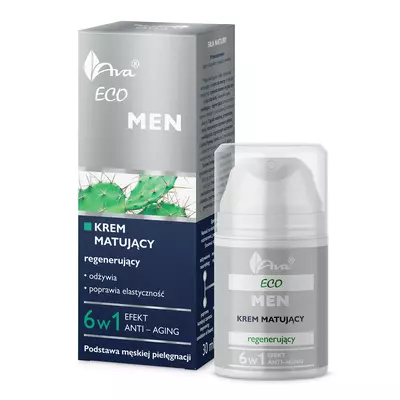 AVA Eco Men Krem Matująco-Regenerujący 6w1