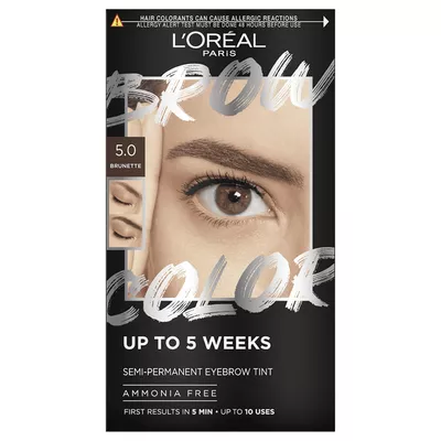 Loreal Brow Color Zestaw do Koloryzacji Brwi 5.0 Brunette