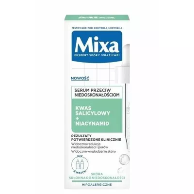 Mixa Serum Przeciw Niedoskonałościom z Kwasem Salicylowym i Niacynamidem 30ml