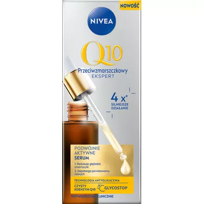 NIVEA Q10 Przeciwzmarszczkowy Ekspert Podwójnie Aktywne Serum do Twarzy 30ml