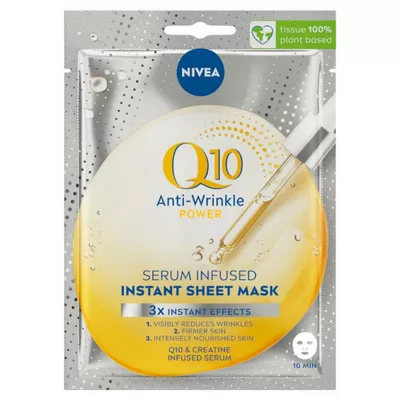 NIVEA Q10 Anti-Wrinkle Power Maska w Płachcie