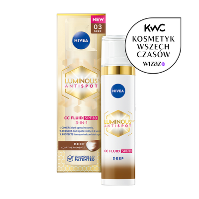 NIVEA LUMINOUS630&amp;#x00AE; Przeciw Przebarwieniom Krem CC 3w1 SPF30+ 03 Deep 40ml