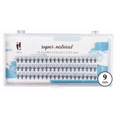 IBRA Makeup Zestaw Kępek Rzęs Knot-Free 0,07-C-9mm 