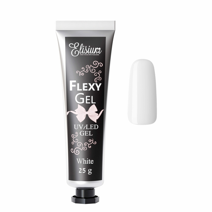 Elisium FlexyGel Żel do Paznokci White 25g 
