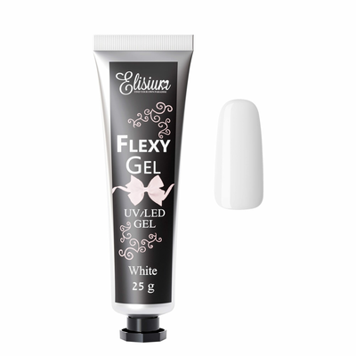 Elisium FlexyGel Żel do Paznokci White 25g 