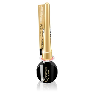 Eveline Celebrities Liquid Widelash Eyeliner w Płynie Czarny 