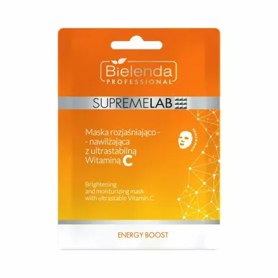 Bielenda Professional SupremeLAB Energy Boost Maska Rozjaśniająca w Płacie