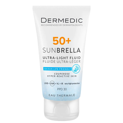 Dermedic Sunbrella Ultralekki Krem do Cery Naczyniowej SPF50+ 40ml