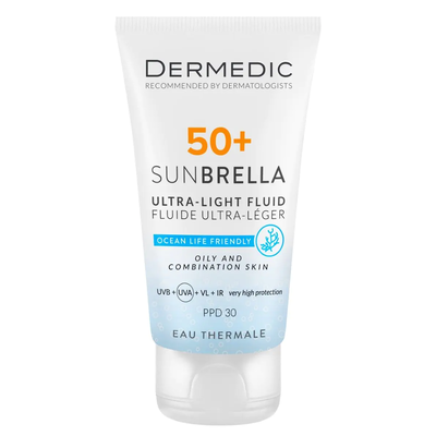 Dermedic Sunbrella Ultralekki Krem do Cery Tłustej SPF50+ 40ml