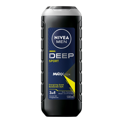 NIVEA MEN Deep Sport Żel pod Prysznic 3w1 500ml