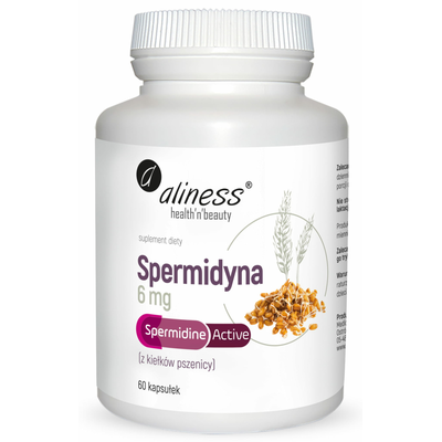 Aliness Spermidyna 6mg Suplement Diety 60 Kapsułek