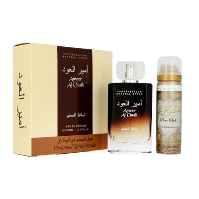 LATTAFA Ameer Al Oudh Zestaw Woda Perfumowana Unisex + Dezodorant