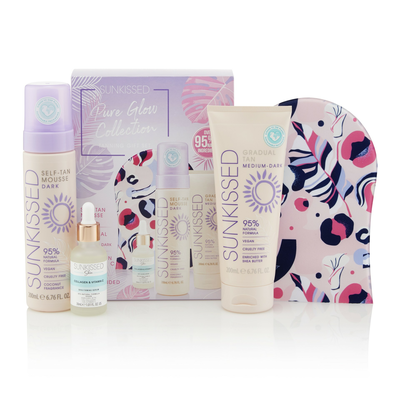 Sunkissed Pure Glow Collection Zestaw Produktów do Samoopalania Dark