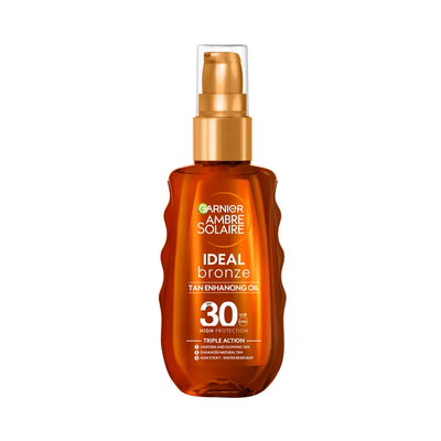 Garnier Ambre Solaire Ideal Bronze Olejek Wzmacniający Opaleniznę SPF30+ 150ml