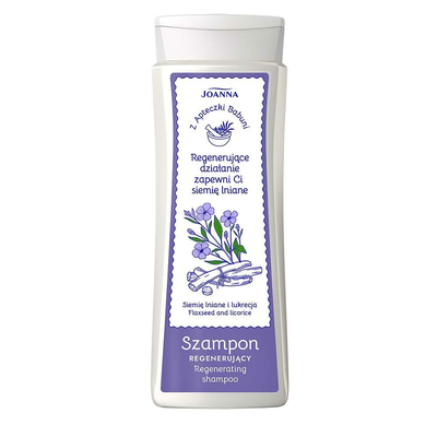 Joanna Z Apteczki Babuni Szampon Regenerujący Siemię Lniane i Lukrecja 300ml