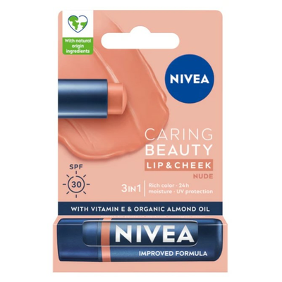 NIVEA Pomadka do Ust Caring Beauty 3w1 Nude