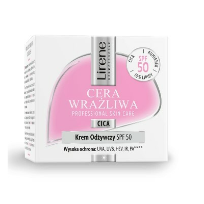 Lirene Cera Wrażliwa Odżywczy Krem do Twarzy SPF50 50ml