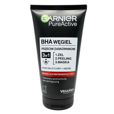 Garnier Czysta Skóra 3w1 Żel Myjący + Peeling + Maseczka