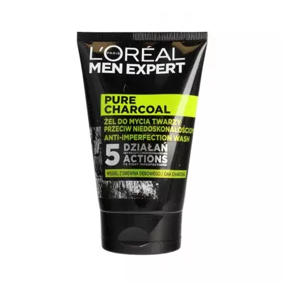 Loreal Men Expert Pure Charcoal Żel do Mycia Twarzy 100ml
