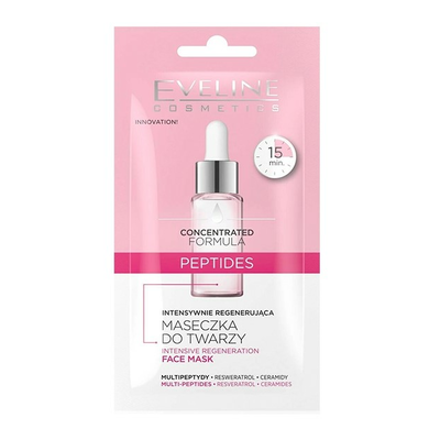 Eveline Concentrated Formula Maseczka do twarzy Intensywnie Regenerująca z Peptydami 8ml