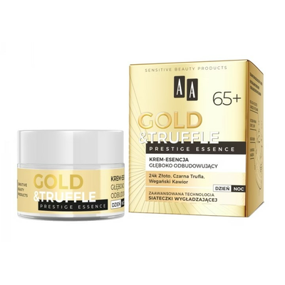 AA Gold &amp; Truffle Krem-Esencja Głęboko Odbudowujący 65+ 50ml
