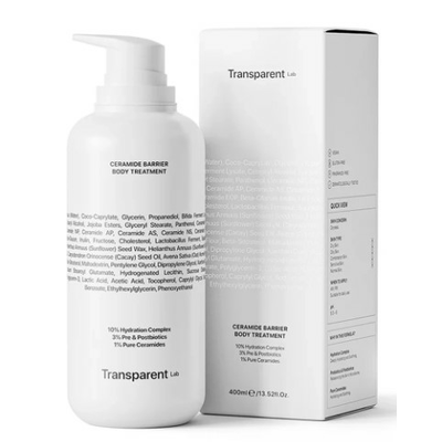 Transparent Lab Ceramide Barrier Body Treatment Kuracja do Ciała z Ceramidami 400ml