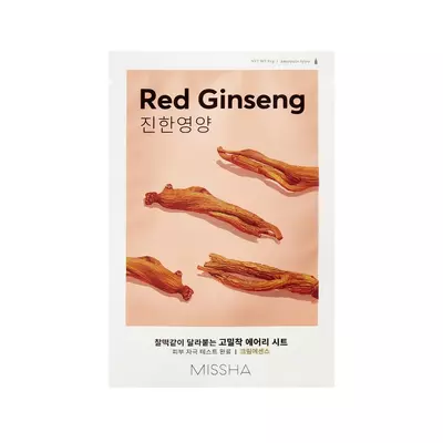 Missha Airy Fit Sheet Red Ginseng Maseczka Odżywcza