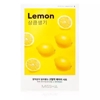 Missha Airy Fit Sheet Lemon Maseczka Rozjaśniająca