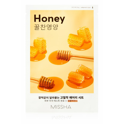 Missha Airy Fit Sheet Honey Maseczka Rozświetlająco-Odżywcza