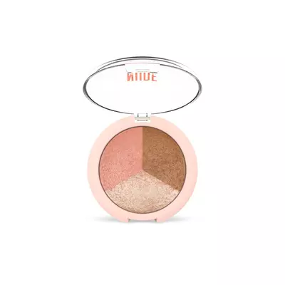 Golden Rose Nude Look Wypiekane Pudry do Twarzy 3w1