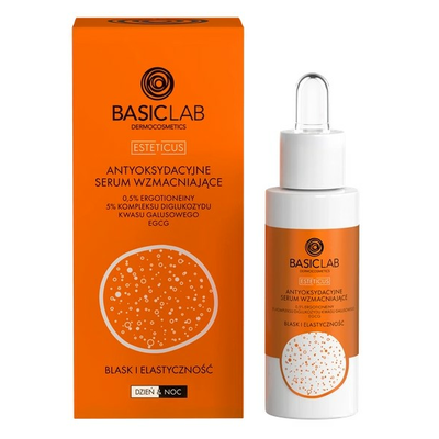 BasicLab Esteticus Antyoksydacyjne Serum Wzmacniające Blask i Elastyczność 30ml