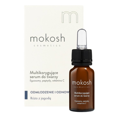 Mokosh Multikorygujące Serum do Twarzy Róża z Jagodą 12ml
