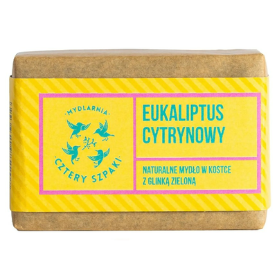 Mydlarnia Cztery Szpaki Mydło w Kostce Eukaliptus Cytrynowy 110g