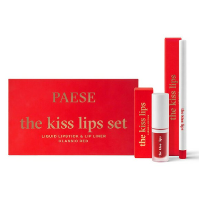 PAESE The Kiss Lips Set Zestaw Pomadka i Konturówka do Ust 06 Classic Red