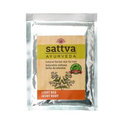Sattva Naturalna Henna - Ziołowa Farba do Włosów Light Red 10g