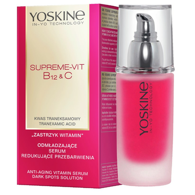 YOSKINE Supreme-Vit B12 &amp; C Odmładzające Serum Redukujące Przebarwienia 30ml