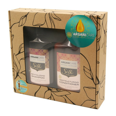 Arganicare Zestaw Kosmetyków do Pielęgnacji Włosów Silk
