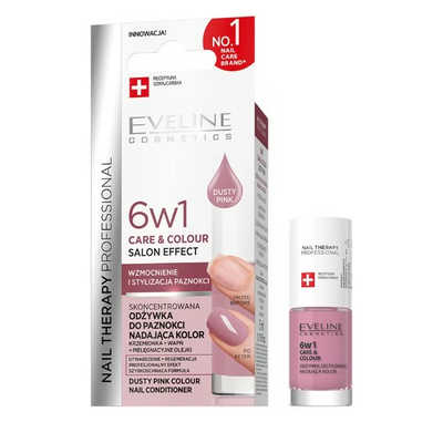 Eveline Odżywka do Paznokci 6w1 Dusty Pink