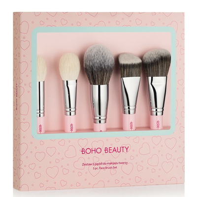 Boho Beauty Love Color Zestaw 5 Pędzli do Makijażu Twarzy
