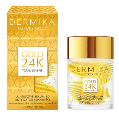DERMIKA Luxury Gold Luksusowe Serum 3D Aktywator Młodości 60g