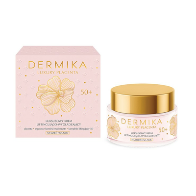 DERMIKA Luxury Placenta Luksusowy Krem Litingująco-Wygładzający 50+ 50ml