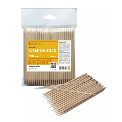 STALEKS Drewniane Patyczki do Manicure 155mm 100 Sztuk