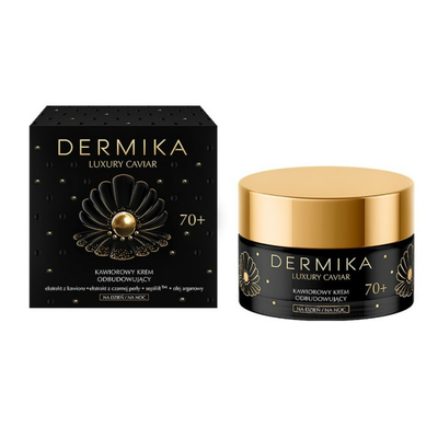 DERMIKA Luxury Caviar Kawiorowy Krem Odbudowujący 70+ 50ml