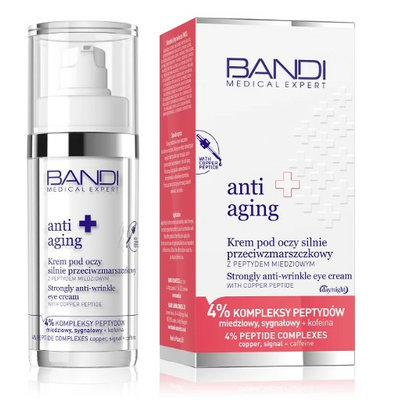 Bandi Anti-Aging Krem pod Oczy Silnie Przeciwzmarszczkowy z Peptydem Miedziowym 30ml