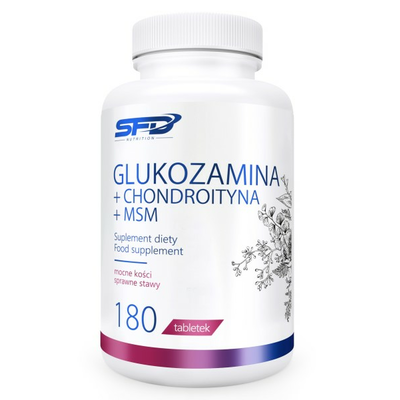 SFD Glukozamina + Chondroityna + MSM Suplement Diety 180 Tabletek