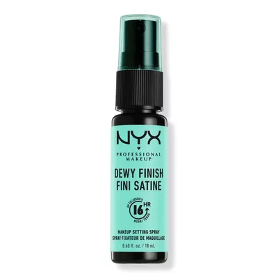 NYX Professional Makeup Dewy Finish Setting Spray Rozświetlająca Mgiełka do Twarzy Mini 18 ml