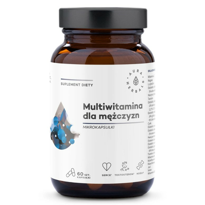 Aura Herbals Multiwitamina dla Mężczyzn Suplement Diety 60 Kapsułek