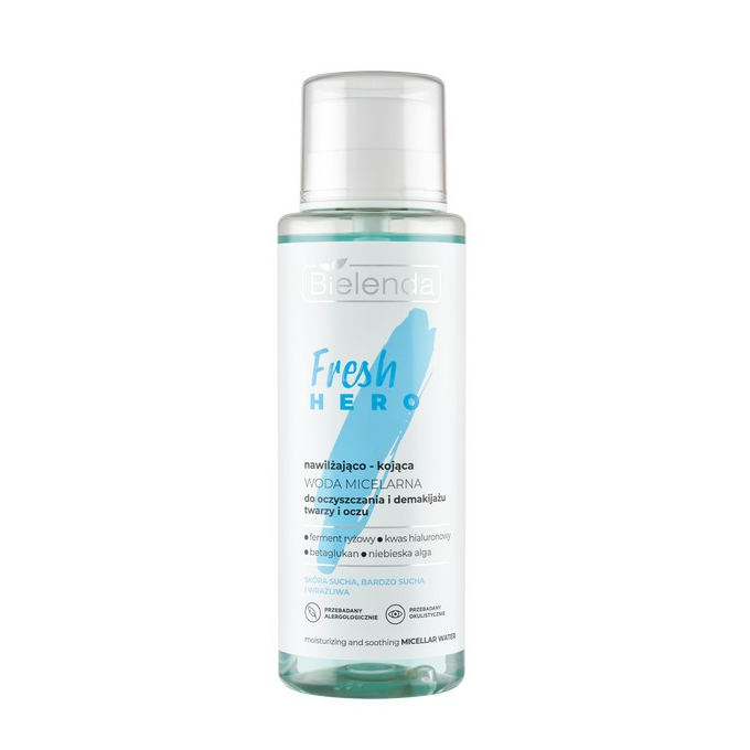 Bielenda Fresh Hero Nawilżająco-Kojąca Woda Micelarna 400ml
